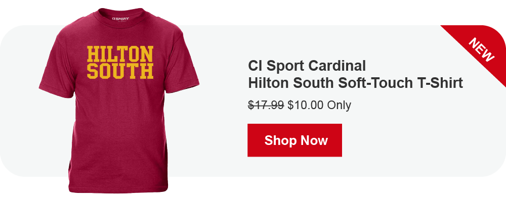 CI Sport Cardinal Hilton South Soft-touch Short Sleeve T-Shirt | $15 Only